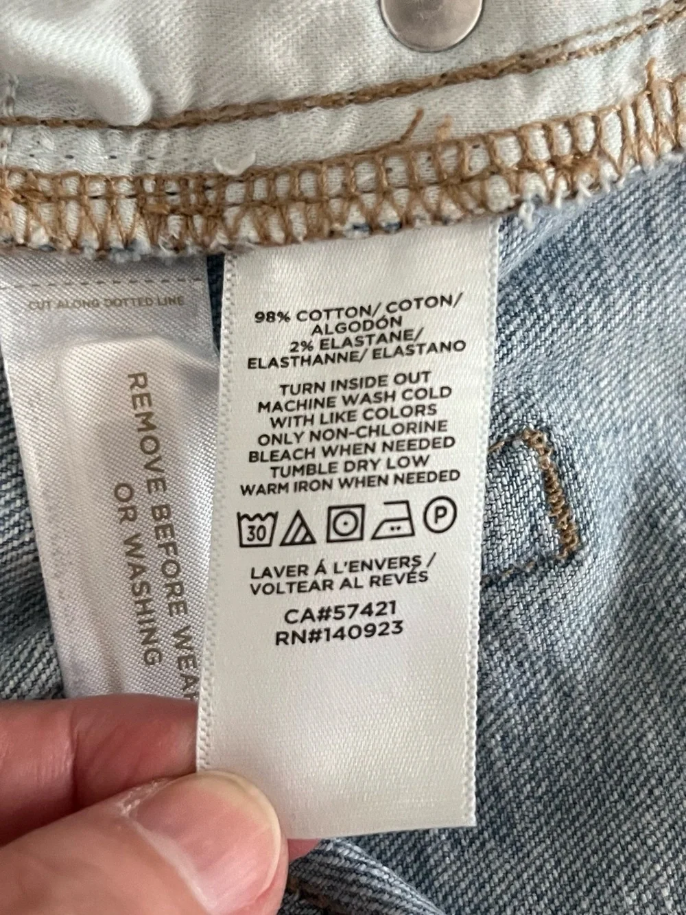 LOFT Bundle of 2 High Rise Kick Crop Denim Jeans Sz 28 - Picture 11 of 14
